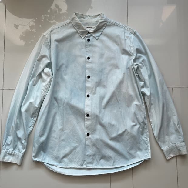 모서리 천연염색 셔츠