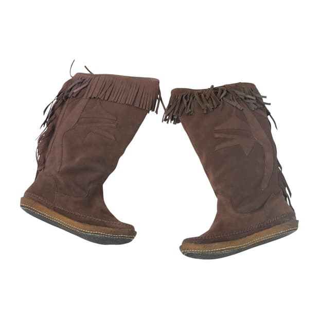 디젤 레더 프린지 웨스턴 부츠