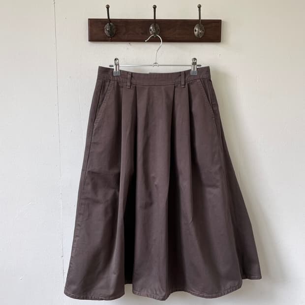 SOMETHING 핀턱 스커트