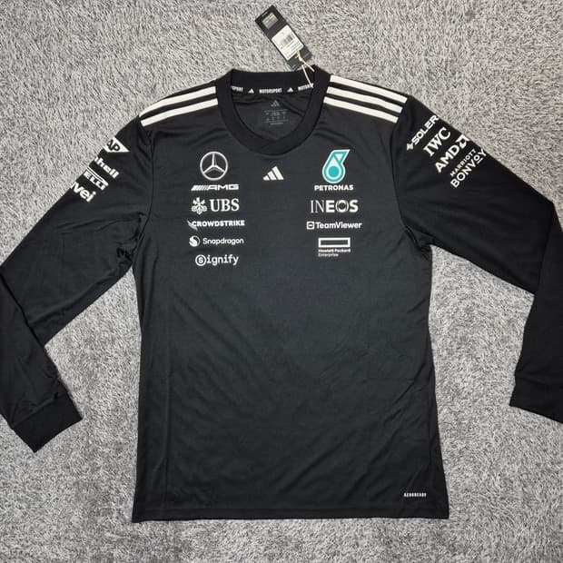 [새상품]아디다스 2025 메르세데스 AMG-F1 롱슬리브 XL
