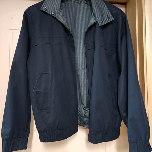 던힐 리버시블 블루종 자켓