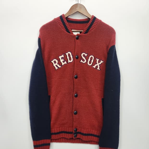MLB redsox 레드 니트자켓