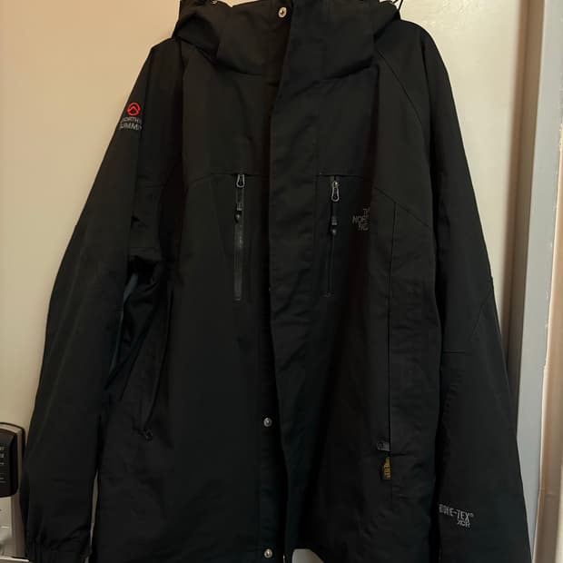 노스페이스 써밋 고어텍스 블랙 바람막이 자켓