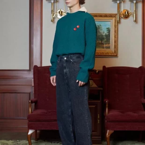 Stu 메리노울 니트 m