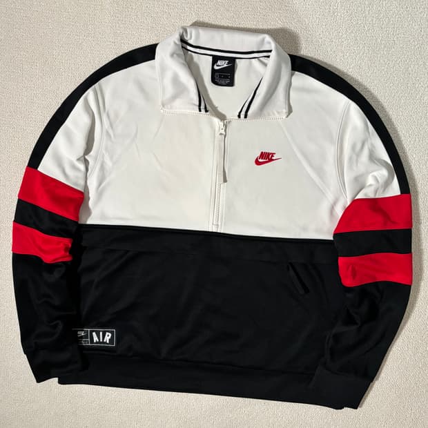 [L] 나이키 검흰 레드 포인트 져지 반집업