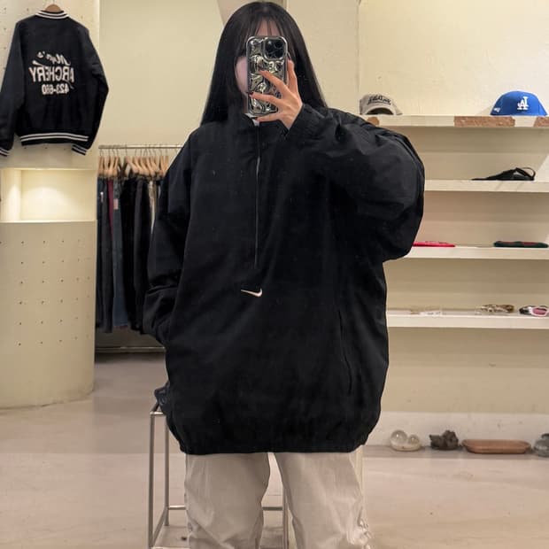 90s 나이키 스우시 하프집업 웜업 자켓 U1731