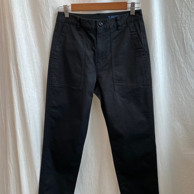 SHIPS 블랙 코튼팬츠(26)