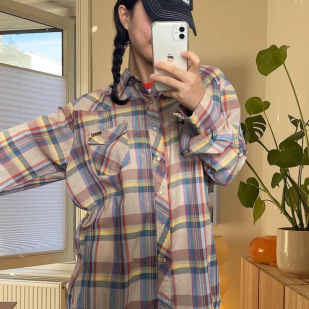 체크 포켓 셔츠 (Man 2XL) AB0674