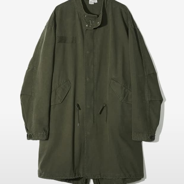 파르티멘토 피시테일 코트 카키