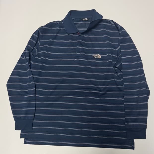 노스페이스 쿨맥스 스트라이프 기능성 긴팔 카라티 L