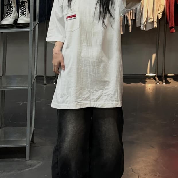 빈티지 말보로 언리미티드 그래픽 반팔 A3744