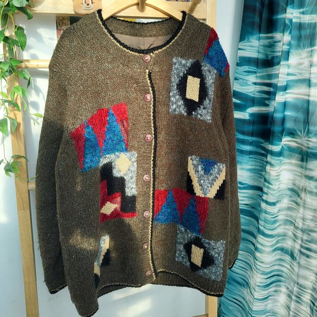 빈티지 니트 가디건