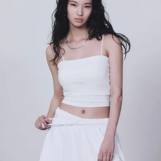 트리밍버드 Bra Cap Camisole 브라 캡 캐미솔 화이트