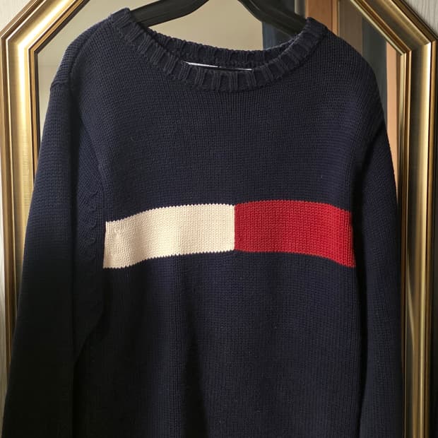 타미힐피거 니트