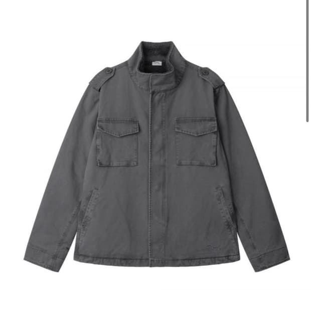 어스지구 PIGMENT WARM FIELD JACKET-CHARCOAL