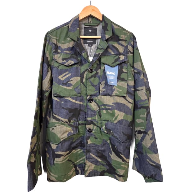 G-Star RAW 카모 밀리터리 자켓(XS)택없음