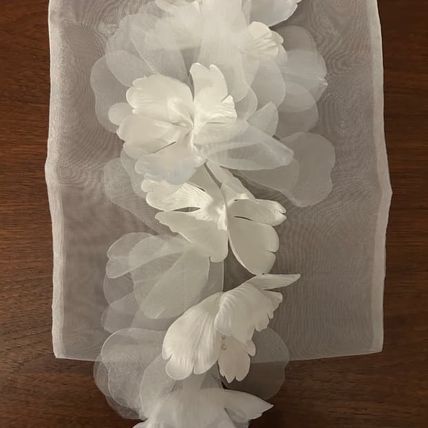 포지베일 웨딩 이어링 FLORAL DROP EARRING