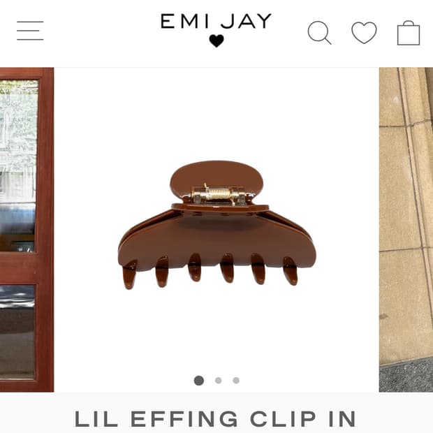 새상품 에미제이 emi jay 릴에핑 헤어클립집게
