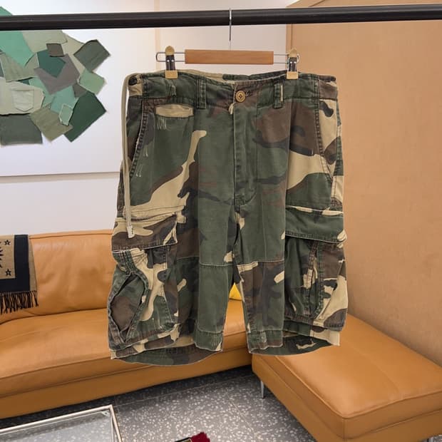 아베크롬비 밀리터리 카모 카고팬츠 반바지 30인치 C05178 