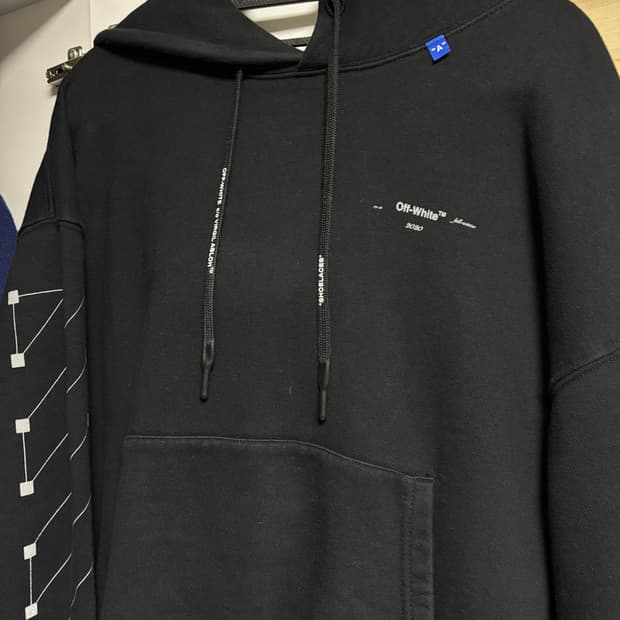 오프화이트 백화점발 후드티