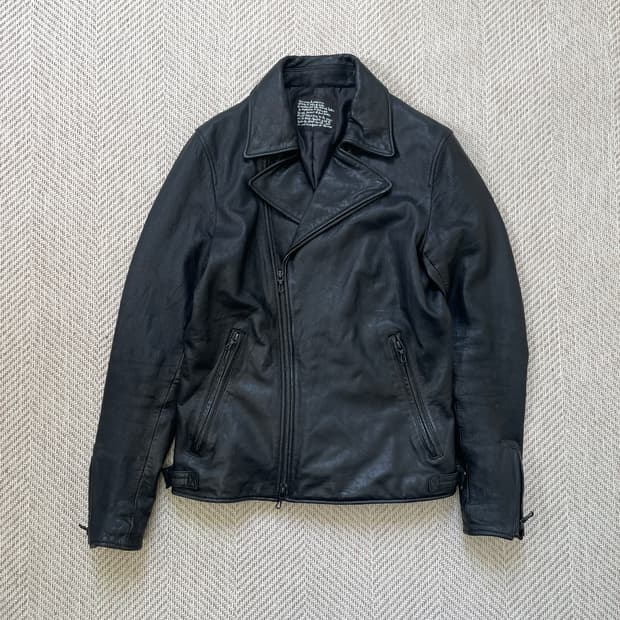빈티지 퍼펙토 타입 더블 라이더 양가죽 레더 자켓 