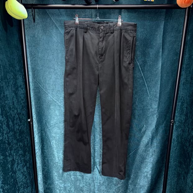 (34) 90s 폴로 랄프로렌 블랙 코튼 팬츠