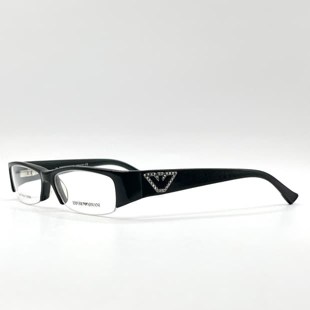 EMPORIO ARMANI 큐빅 반테 안경
