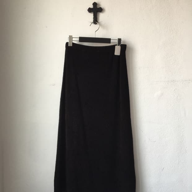 Pattern point long skirt