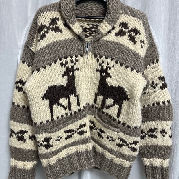 Flyer Hooks 코위찬 니트 집업 (빈티지)