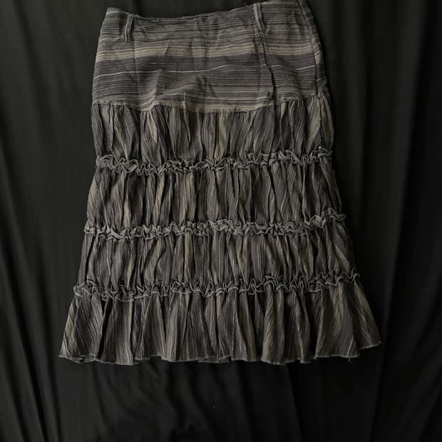 빈티지 미디 스커트