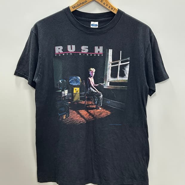 80s 빈티지 러쉬 파워 윈도우즈 투어 티셔츠