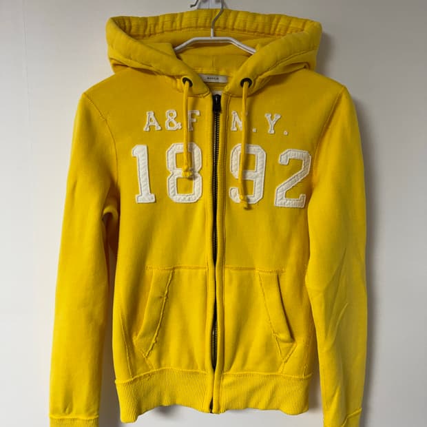 S) 아베크롬비 옐로우 후드집업