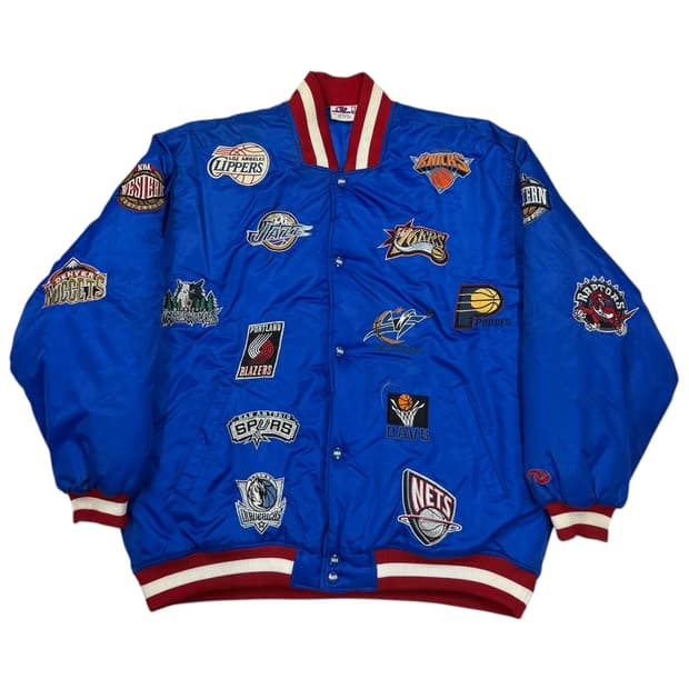 유니크 제너레이션 NBA 로고 패치 스타디움 바시티 점퍼 자켓 3XL