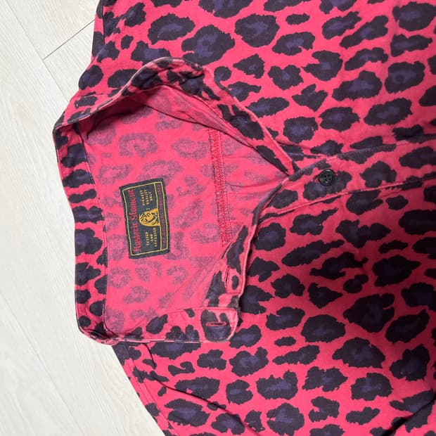 히스테릭 글래머 레오파드 롱 셔츠