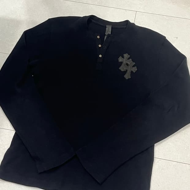 크롬하츠 레더패치 니트