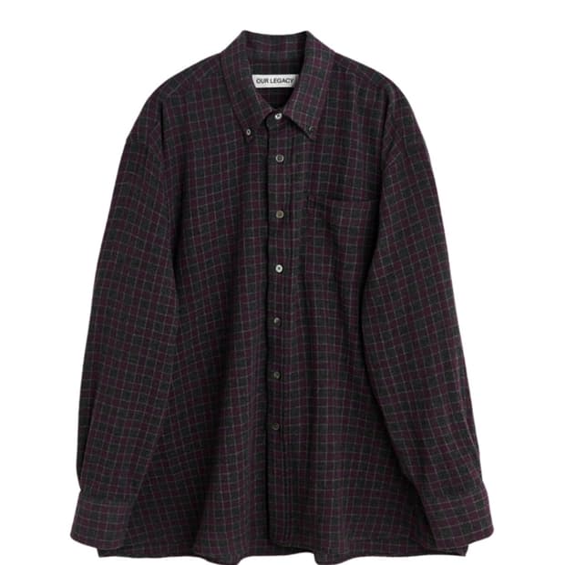 아워레가시 보로우드 BD 셔츠 소포모어 체크 루럴 울