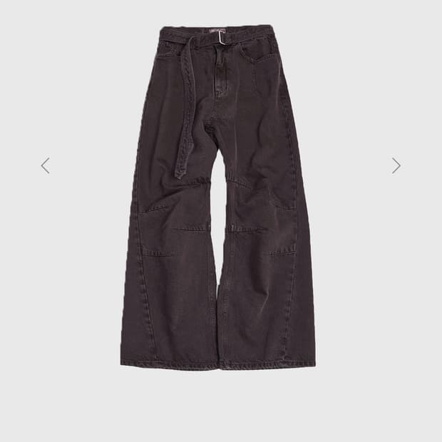 999 humanity AV PLEATS DYED DENIM PANTS