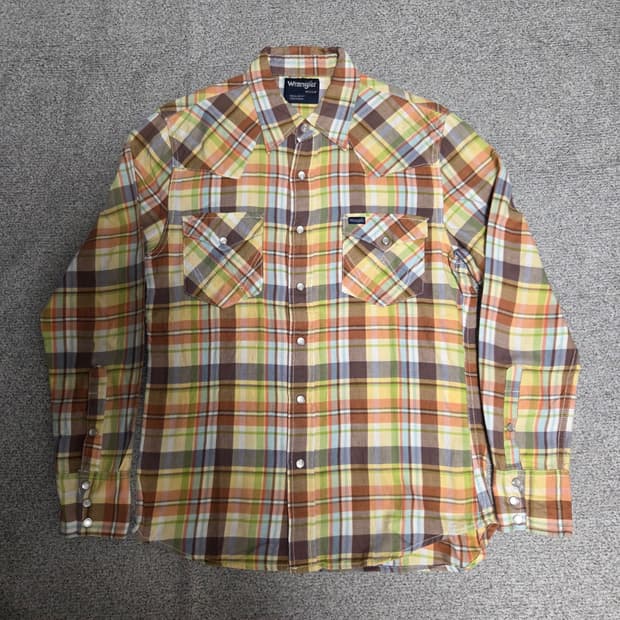Wrangler 웨스턴 셔츠 M-슬림L(95-100)