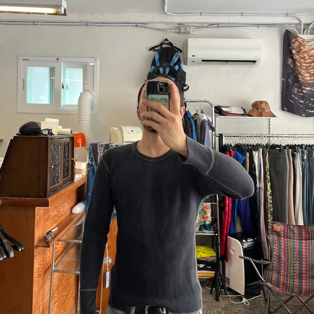 조맥코이 볼파크 블랙 써멀 긴팔티셔츠