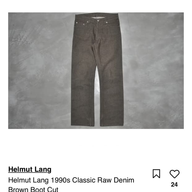 helmut lang classic cut
