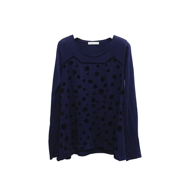 tsumori chisato 츠모리 치사토 네이비 도트 니트 2size