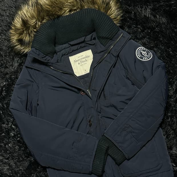 Abacchrome navy padded jacket