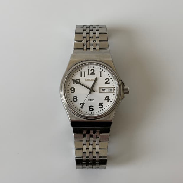 1990년대 Spirit 아라빅 인덱스 실버 쿼츠