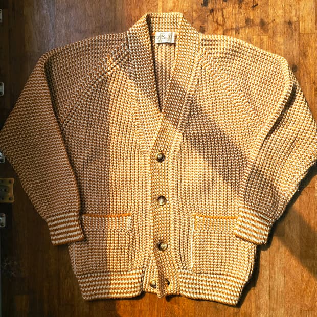 일본 빈티지 헤비 울 가디건 JAPAN