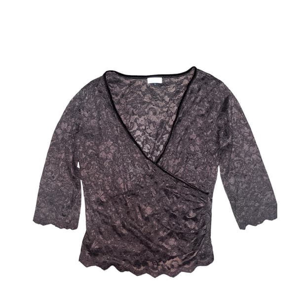 Otto vintage lace layered vest top 레이스탑