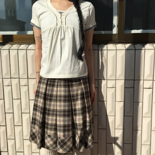 Button up layered t shirt