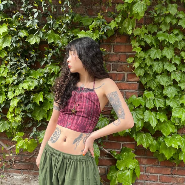 히피 타이다이 홀터넥