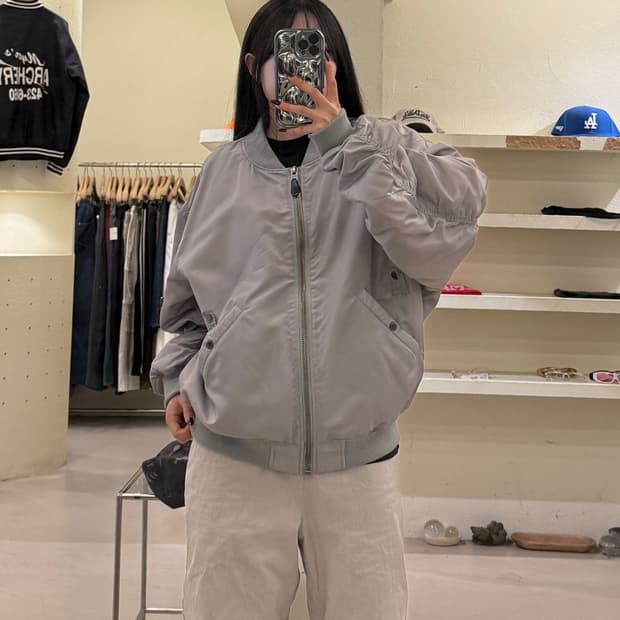 엑스톤즈 꽃자수 ma-1 항공점퍼 U1653