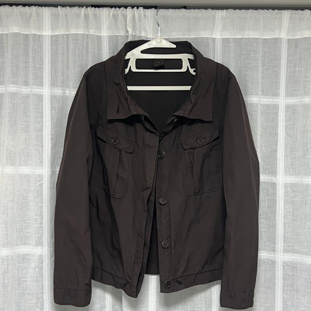 아스페시 하이넥 나일론 트러커 자켓 s