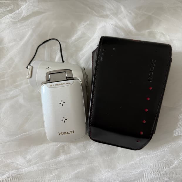 산요작티 sanyo xacti cg9 화이트 빈티지 캠코더 카메라 디카